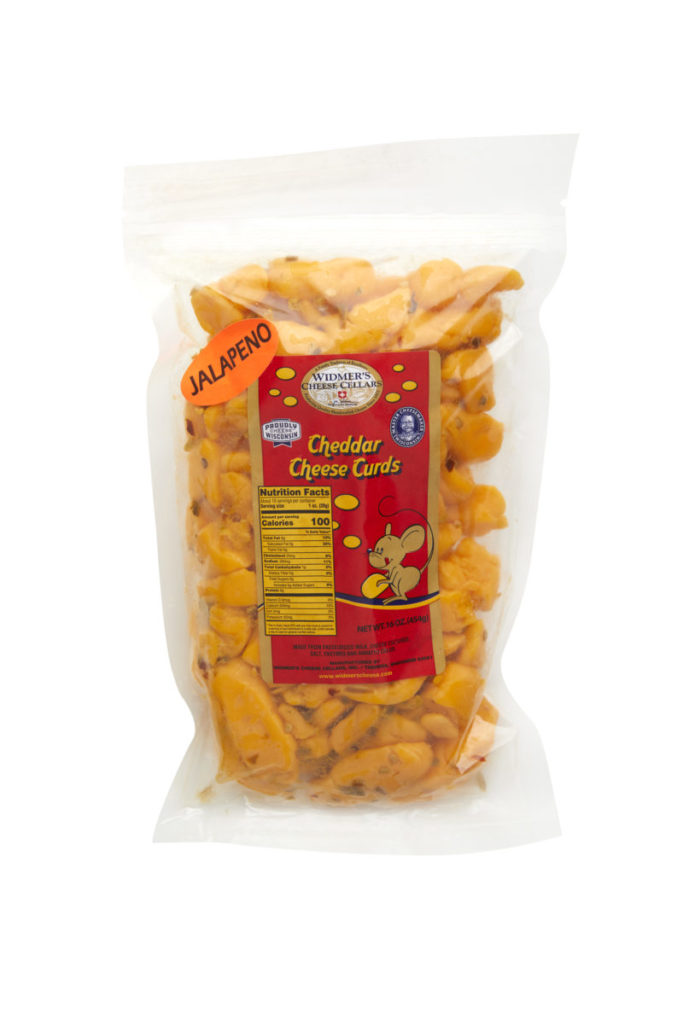 Pepper Cheddar Curds 1 LB. - Widmer's Cheese Cellars